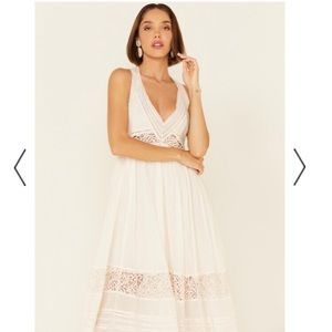 Carla Ivory Lace Maxi Dress